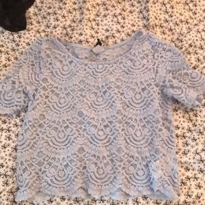 H&M lace crop top